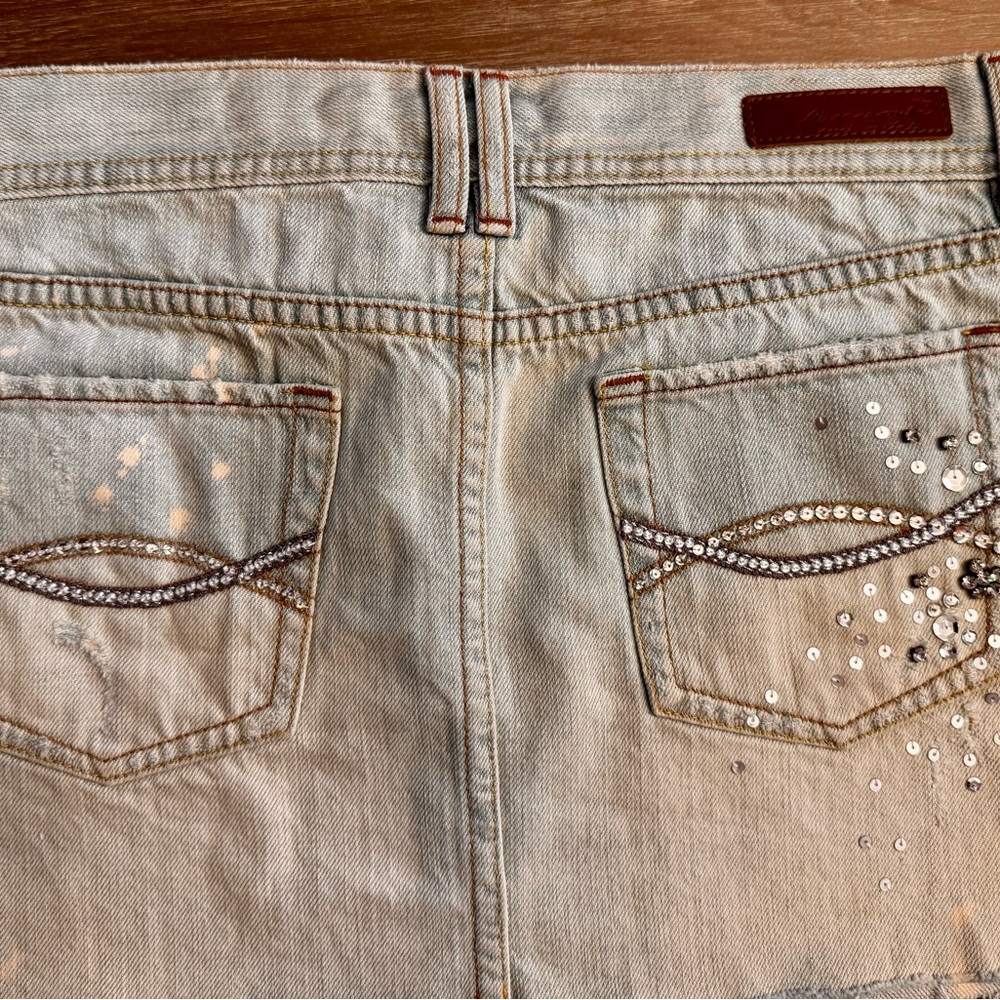 Women’s Abercrombie fitch vintage embellished like new denim mini skirt size 8 - Picture 5 of 8